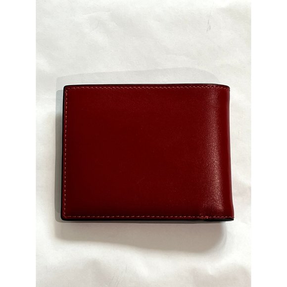 Coach 3 in 1 Wallet with Coach Stamp in Black Antique Nickel 1941 Red Multi - Picture 2 of 6